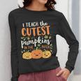 Halloween Teacher I Teach The Cutest Pumpkins In The Patch Women Long Sleeve T-Shirt, funny design Halloween Teacher I Teach The Cutest Pumpkins In The Patch Women Long Sleeve T-Shirt, funny design