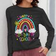 Happy 50th Days Of School Rainbow Teacher 50 Days Smarter Women Long Sleeve T-Shirt, funny design Happy 50th Days Of School Rainbow Teacher 50 Days Smarter Women Long Sleeve T-Shirt, funny design