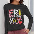 Happy Fri-Yay Teacher Back To School Friday Lovers Women Long Sleeve T-Shirt, funny design