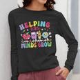 Helping Little Minds Grow Teacher Life Back To School Women Long Sleeve T-Shirt, funny design Helping Little Minds Grow Teacher Life Back To School Women Long Sleeve T-Shirt, funny design