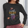 Im The Teacher Witch Halloween Matching Group Costume Women Long Sleeve T-Shirt, funny design