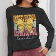 Interventionist Teacher Groovy Coquette Bow Back To School Women Long Sleeve T-Shirt, Groovy Teacher Gifts, funny design Interventionist Teacher Groovy Coquette Bow Back To School Women Long Sleeve T-Shirt, Groovy Teacher Gifts, funny design