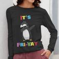 It's Fri-Yay Dabbing Penguin Friday Weekend Teacher Student Women Long Sleeve T-Shirt, funny design