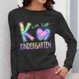 K Is For Kindergarten Teacher Tie Dye Back To School Kinder Women Long Sleeve T-Shirt, funny design K Is For Kindergarten Teacher Tie Dye Back To School Kinder Women Long Sleeve T-Shirt, funny design