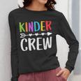Kinder Crew Shirt Kindergarten Boy Girl Student Teacher Women Long Sleeve T-Shirt, funny design Kinder Crew Shirt Kindergarten Boy Girl Student Teacher Women Long Sleeve T-Shirt, funny design