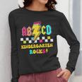Kindergarten ABCD Rocks Teacher Student Back To School Women Long Sleeve T-Shirt, funny design