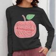 Kindergarten Apple Word Art For Teachers & Students Women Long Sleeve T-Shirt, funny design