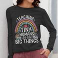 Kindergarten Teacher Tiny Humans Pre-School Teacher Women Long Sleeve T-Shirt, funny design Kindergarten Teacher Tiny Humans Pre-School Teacher Women Long Sleeve T-Shirt, funny design