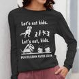 Let's Eat Kids Fun Dinosaurs Grammar Teacher Women Long Sleeve T-Shirt, funny design Let's Eat Kids Fun Dinosaurs Grammar Teacher Women Long Sleeve T-Shirt, funny design