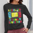 Level Up Your Education Gaming Inspired Teacher Gamers Women Long Sleeve T-Shirt, funny design