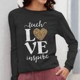 Love Leopard Print Teacher Cheetah School Inspire Teach Women Long Sleeve T-Shirt, funny design Love Leopard Print Teacher Cheetah School Inspire Teach Women Long Sleeve T-Shirt, funny design