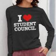I Love Student Council Student Teacher Women Long Sleeve T-Shirt, funny design