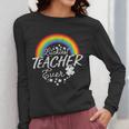 Luckiest Teacher Ever Rainbow- St Patricks Day Teacher Women Long Sleeve T-Shirt, funny design