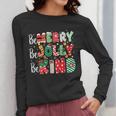 Be Merry Be Jolly Be Kind Merry Christmas Teacher Xmas PJs Women Long Sleeve T-Shirt, funny design Be Merry Be Jolly Be Kind Merry Christmas Teacher Xmas PJs Women Long Sleeve T-Shirt, funny design