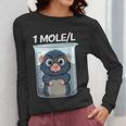 Mole Chemistry Chemist Student Science Teacher Women Long Sleeve T-Shirt, Science Teacher Gifts, funny design