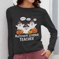 Multilingual Learner Teacher Spooky Halloween ESL Teacher Women Long Sleeve T-Shirt, Esl Teacher Gifts, funny design