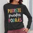 Multilingual Hispanic Heritage Spanish Teacher Maestra Women Long Sleeve T-Shirt, funny design