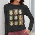 Music Teacher Orchestra Spooky Halloween Ghost Band Women Long Sleeve T-Shirt, funny design