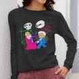 Nerdy Pythagoras Fighting Over C Squared Math Teacher Women Long Sleeve T-Shirt, funny design