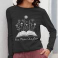 One-More Chapter Wildflower Reading Teacher Library Bookish Women Long Sleeve T-Shirt, funny design One-More Chapter Wildflower Reading Teacher Library Bookish Women Long Sleeve T-Shirt, funny design