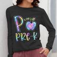 P Is For Pre-K Preschool Teacher Tie Dye Back To School Women Long Sleeve T-Shirt, funny design