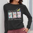 Preppy Silly Teacher Goose Build Character Back To School Women Long Sleeve T-Shirt, funny design Preppy Silly Teacher Goose Build Character Back To School Women Long Sleeve T-Shirt, funny design