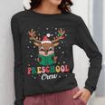 Preschool Crew Xmas Reindeer Teacher Student Christmas Women Long Sleeve T-Shirt, funny design Preschool Crew Xmas Reindeer Teacher Student Christmas Women Long Sleeve T-Shirt, funny design