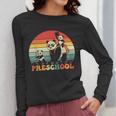 Preschool Panda Back To School Teacher Student Women Long Sleeve T-Shirt, funny design