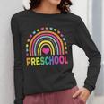 Preschool Rainbow Girls Boys Kids Teacher Back To School Women Long Sleeve T-Shirt, funny design Preschool Rainbow Girls Boys Kids Teacher Back To School Women Long Sleeve T-Shirt, funny design