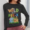 Preschool Teacher Kids Back To School Wild About Pre-K Women Long Sleeve T-Shirt, funny design Preschool Teacher Kids Back To School Wild About Pre-K Women Long Sleeve T-Shirt, funny design