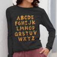 Pumpkin ABC Halloween Alphabet Costume School Teacher Kids Women Long Sleeve T-Shirt, funny design Pumpkin ABC Halloween Alphabet Costume School Teacher Kids Women Long Sleeve T-Shirt, funny design