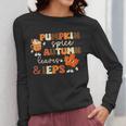 Pumpkin Spice Autumn Leaves IEPS Sped Teacher Fall Women Long Sleeve T-Shirt, funny design