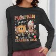 Pumpkin Spice Makes Teacher Nice Retro Fall Spooky Season Women Long Sleeve T-Shirt, funny design Pumpkin Spice Makes Teacher Nice Retro Fall Spooky Season Women Long Sleeve T-Shirt, funny design
