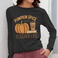 Pumpkin Spice And Teacher Life Halloween Teacher Women Long Sleeve T-Shirt, funny design Pumpkin Spice And Teacher Life Halloween Teacher Women Long Sleeve T-Shirt, funny design