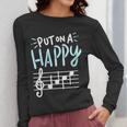 Put On A Happy Face Music Music Teacher Women Long Sleeve T-Shirt, funny design Put On A Happy Face Music Music Teacher Women Long Sleeve T-Shirt, funny design