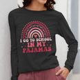Rainbow Homeschool Mom Teacher I Go To School In My Pajamas Women Long Sleeve T-Shirt, Couple Gifts, funny design Rainbow Homeschool Mom Teacher I Go To School In My Pajamas Women Long Sleeve T-Shirt, Couple Gifts, funny design