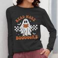 Read More Books Cute Ghost Reading Book Teacher Halloween Women Long Sleeve T-Shirt, funny design Read More Books Cute Ghost Reading Book Teacher Halloween Women Long Sleeve T-Shirt, funny design