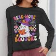 Read More Books Ghost Reading Book Teacher Halloween Women Long Sleeve T-Shirt, funny design Read More Books Ghost Reading Book Teacher Halloween Women Long Sleeve T-Shirt, funny design