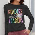 Readers Are Leaders Reading Book Lovers Teacher Women Kids Women Long Sleeve T-Shirt, funny design