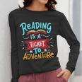 Reading Adventure Library Student Teacher Book Women Long Sleeve T-Shirt, funny design Reading Adventure Library Student Teacher Book Women Long Sleeve T-Shirt, funny design