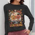 Retro Fall In Love With Learning Pumpkin Leaf Teacher Autumn Women Long Sleeve T-Shirt, funny design Retro Fall In Love With Learning Pumpkin Leaf Teacher Autumn Women Long Sleeve T-Shirt, funny design