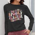 Retro Halloween This Is My Spooky School Teacher Costume Women Long Sleeve T-Shirt, funny design Retro Halloween This Is My Spooky School Teacher Costume Women Long Sleeve T-Shirt, funny design