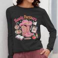 Retro Howdy Partners Cowgirl Cowboy Teacher Back To School Women Long Sleeve T-Shirt, funny design Retro Howdy Partners Cowgirl Cowboy Teacher Back To School Women Long Sleeve T-Shirt, funny design