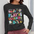 Retro Play Is Learning Kindergarten Teacher Team Women Women Long Sleeve T-Shirt, funny design Retro Play Is Learning Kindergarten Teacher Team Women Women Long Sleeve T-Shirt, funny design