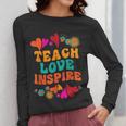 Retro Teach Love Inspire Back To School Teachers Women Long Sleeve T-Shirt, funny design Retro Teach Love Inspire Back To School Teachers Women Long Sleeve T-Shirt, funny design