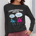 Right Acute Triangle Math Teacher Cool Geometry Women Long Sleeve T-Shirt, funny design