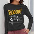 Scary Key Signature Boo Music Halloween Musician Teacher Men Women Women Long Sleeve T-Shirt, funny design