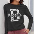 School Spirit Mascot Bobcats Back To School Teacher Student Women Long Sleeve T-Shirt, funny design