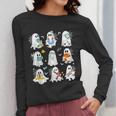 Science Teacher Ghost Laboratory Halloween Teacher Women Long Sleeve T-Shirt, Science Teacher Gifts, funny design