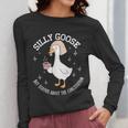 Silly Goose Constitution History Teacher Middle School Women Long Sleeve T-Shirt, History Teacher Gifts, funny design